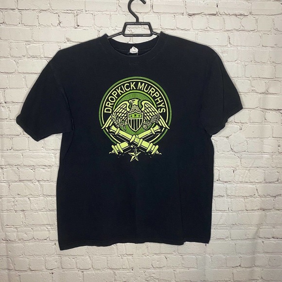 Dropkick Murphys TShirt Mens L Black Celtic Punk Band Anvil Preshrunk Cottons - Picture 1 of 4